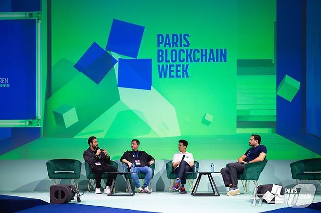 지난 8일부터 10일까지 파리 루브르박물관에서 열린 '파리블록체인위크(PBW) 2025'에서 패널 토론 세션이 열리고 있다. PBW 제공.