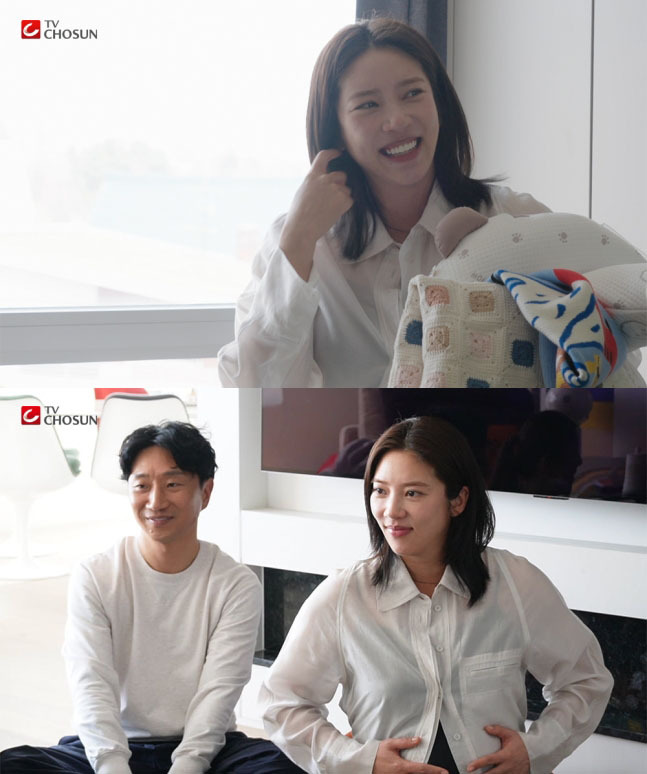이규혁-손담비 부부. TV 조선.