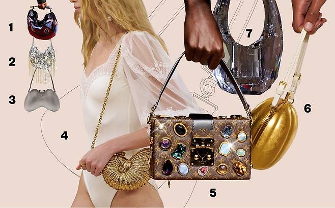 1 BOTTEGA VENETA 2 RABANNE 3 DIESEL 4 CHLOÉ 5 LOUIS VUITTON 6 GIAMBATTISTA VALLI 7 COPERNI