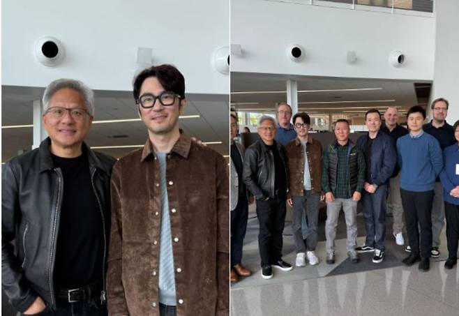 엔비디아 젠슨 황 대표를 만난 크래프톤 김창한 대표