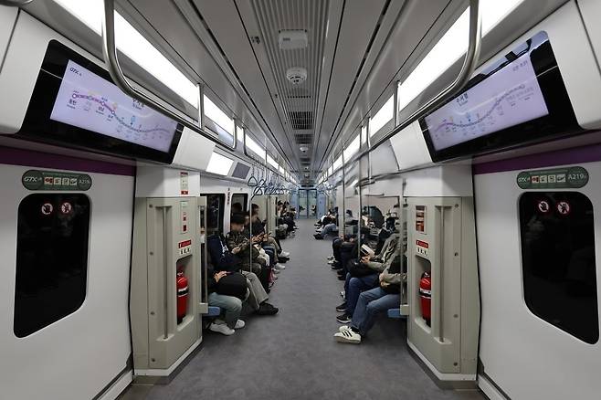 GTX 열차 내부. 사진=연합뉴스