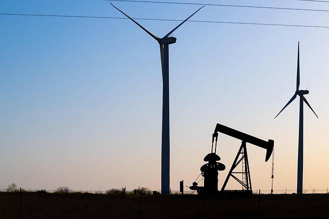 미국 텍사스에 있는 오일 펌프잭. 사진=연합뉴스