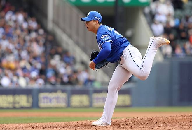 ▲ 삼성의 기대대로 성공적인 1군 안착의 조짐을 만들어가고 있는 배찬승 ⓒ삼성라이온즈