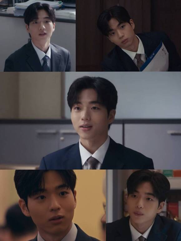 배우 차강윤이 '협상의 기술'에서 M&A팀 인턴 최진수 역으로 극을 이끄는 중이다. /방송 화면 캡처