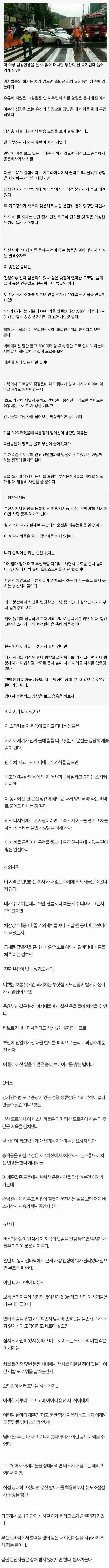 수 많은 사람들이 공감했다는 디씨인의 부산운전 후기.jpg