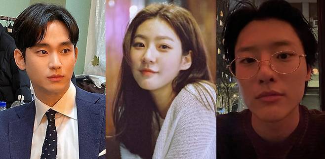 배우 김수현, 고(故) 김새론, 가수 우즈 /사진=각 인스타그램