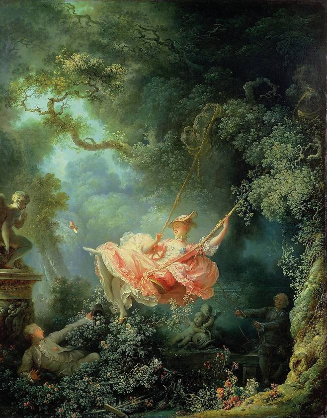 장 오노레 프라고나르, 그네, 1767, 캔버스에 유채, 81x64.2cm, The Wallace Collection