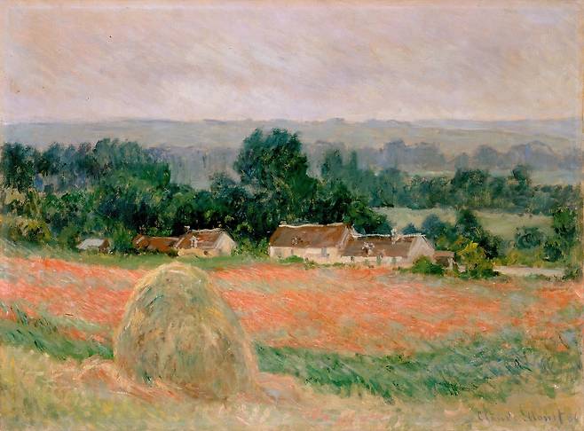 클로드 모네, 지베르니의 건초 더미, 1886, 캔버스에 유채, 60.5x81.5cm, 예르미타시 미술관