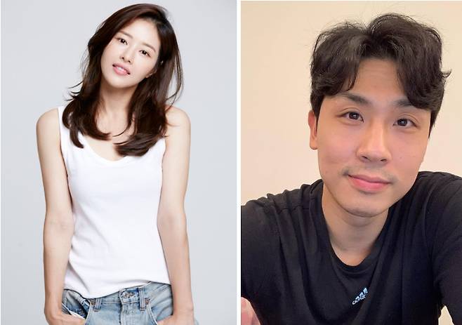 배우 박하나(왼쪽)와 김태술 전 감독. FN엔터테인먼트 제공·김 전 감독 SNS 캡처