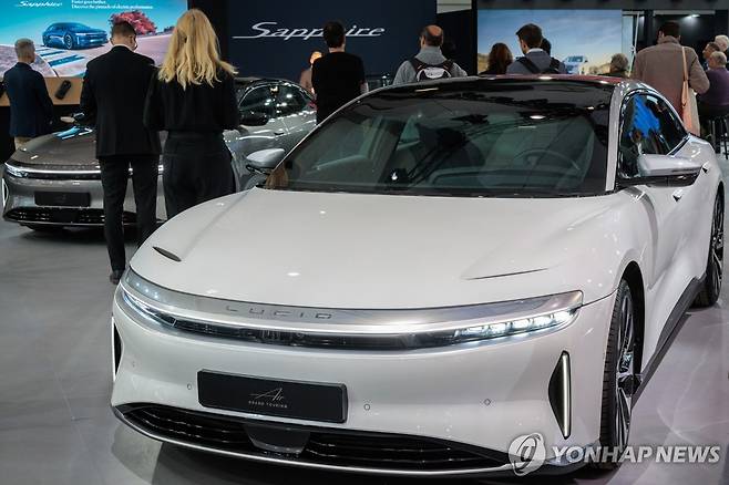 루시드 에어 세단 [EPA 연합뉴스 자료사진. 재판매 및 DB 금지]