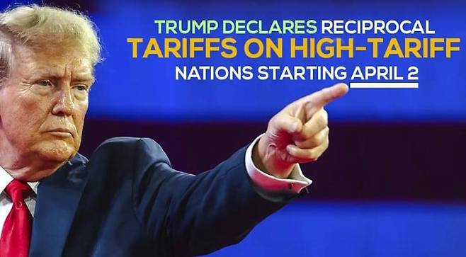 도널드 트럼프 미국 대통령은 2025년 4월 2일(현지시각) 전 세계를 상대로 관세 부과를 선언했다. 그는 같은달 10일 0시1분부터 중국산 수입 제품에 145% 관세를 적용하는 행정명령에 서명했다./sns