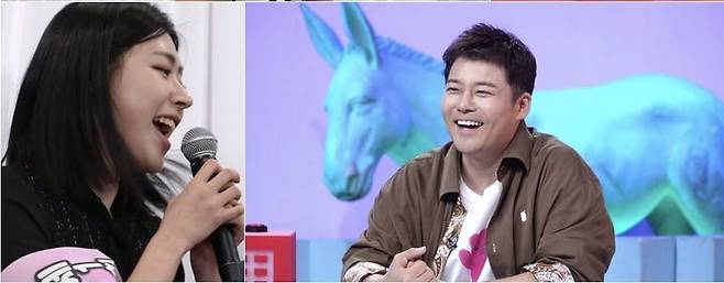 [서울=뉴시스] 홍주연, 전현무. (사진 = KBS 2TV '사당귀' 제공) 2025.04.13. photo@newsis.com. *재판매 및 DB 금지