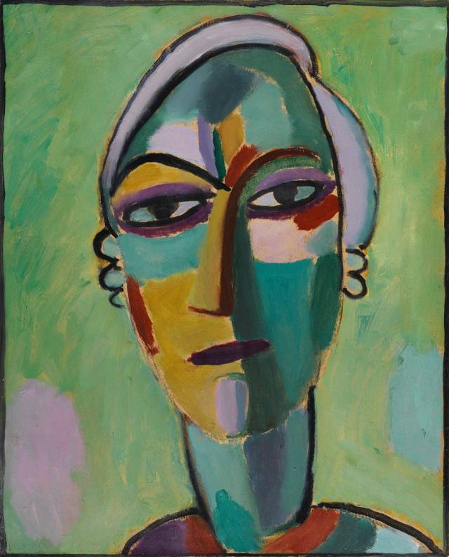 ▲Mystischer Kopf; Galka Fatum – Fate (1917) Alexej von Jawlensky (Russian, 1864-1941)ⓒ