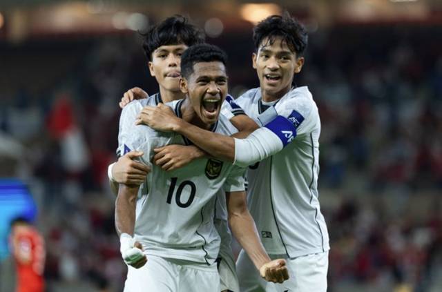 인도네시아 U-17 대표팀. /사진=아시아축구연맹 홈페이지 캡처