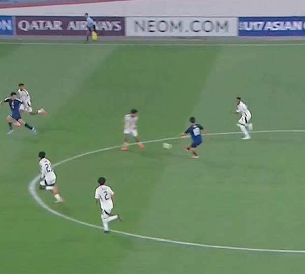 김정민 어시스트 장면.