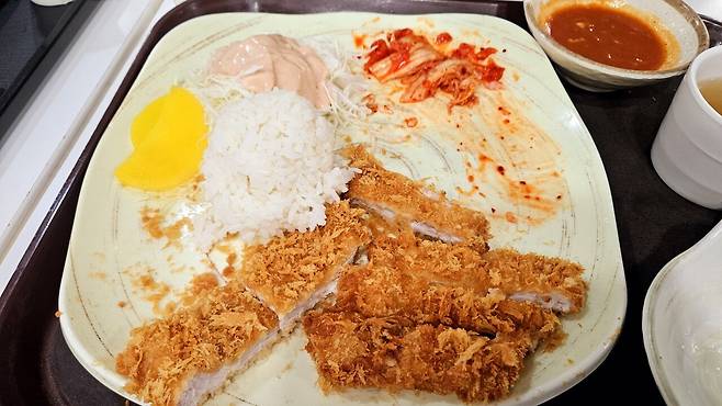 20250413_134624.jpg 일요일 점심 신도림테크노마트 푸드코트 돈까스