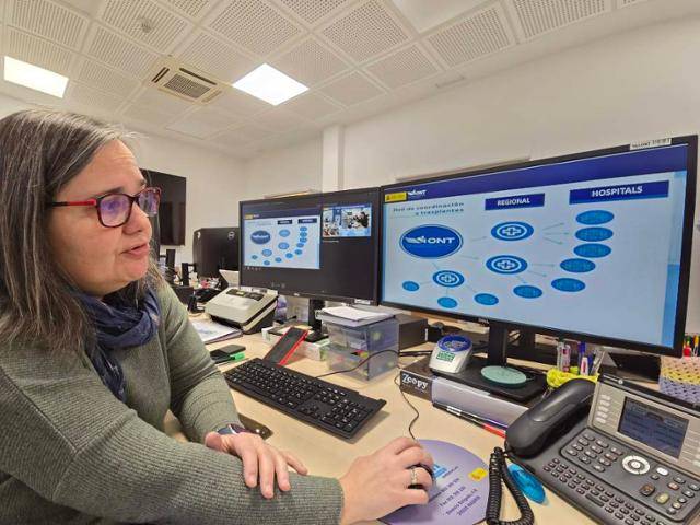 스페인 마드리드 국가이식기구(ONT)에서 1일 만난 마르티네즈 알푸엔테 매니저가 장기기증 코디네이터 교육 등 ONT의 업무에 대해 설명하고 있다. 마드리드=신은별 특파원