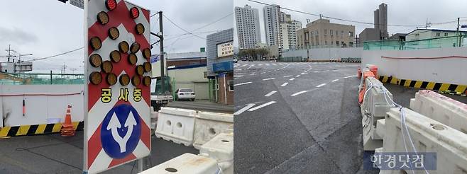 신안산역 공사중인 신풍역 부근/사진=유지희 기자