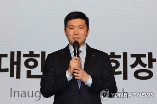 취임사 하는 유승민 대한체육회장 [연합뉴스:자료화면]