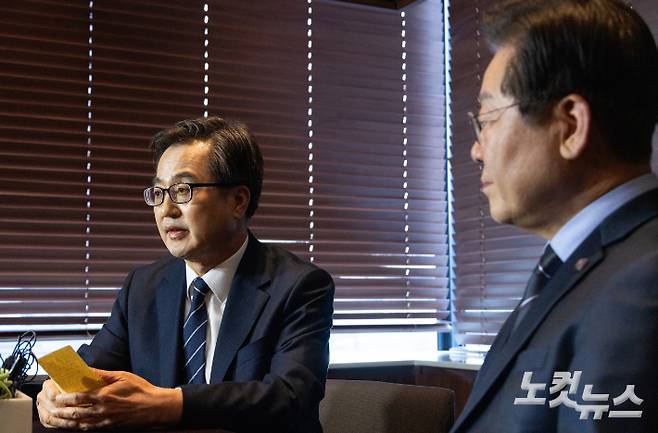 이재명 더불어민주당 대표와 김동연 경기도지사 회동. 윤창원 기자