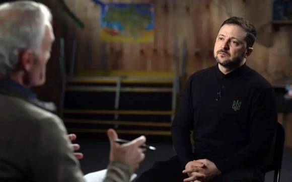 젤렌스키 우크라이나 대통령이 CBS ‘60분’과 인터뷰하고 있다. 60 Minutes 캡처