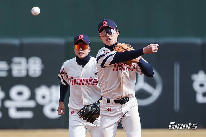 ▲ 전민재 ⓒ롯데 자이언츠