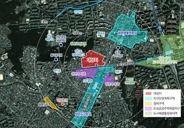 서울 도봉구 쌍문동 81 일대 위치도./서울시 제공