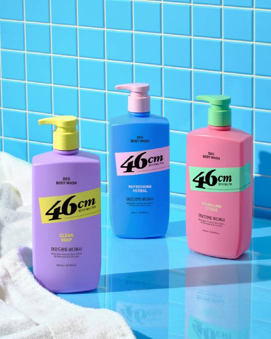 46cm 체취솔루션 약산성 데오드란트 바디워시. LG생활건강 제공