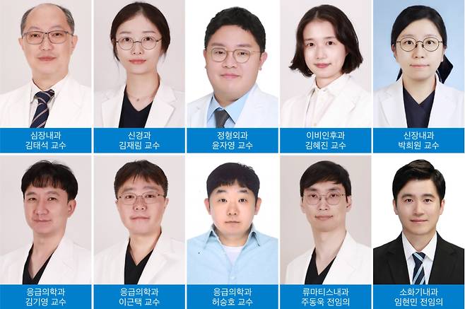 세종충남대병원이 영입한 신규 의료진 프로필.&nbsp;