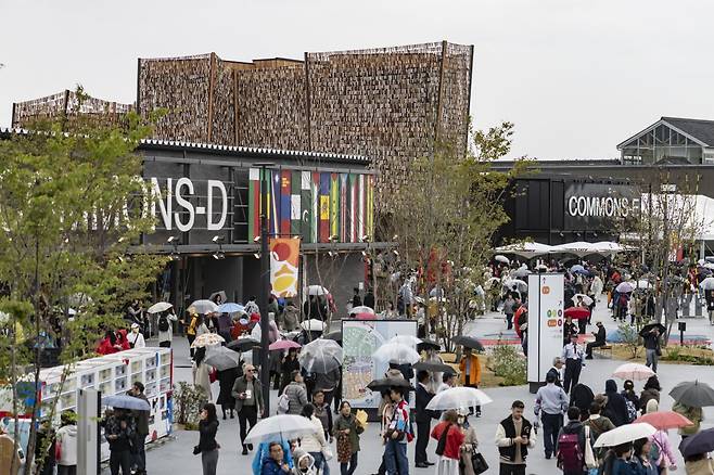 13일 오사카·간사이 세계박람회장 모습. EPA연합뉴스