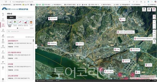 양평공감이음 지도/투어코리아뉴스 정명달 기자