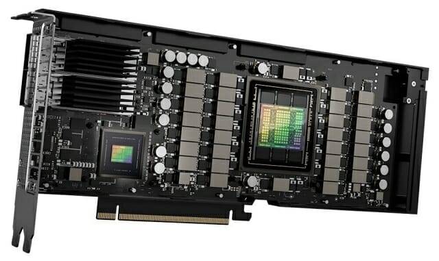 엔비디아 H800 AI GPU 가속기. 중국 시장을 겨냥해 개발됐다. (사진=엔비디아)
