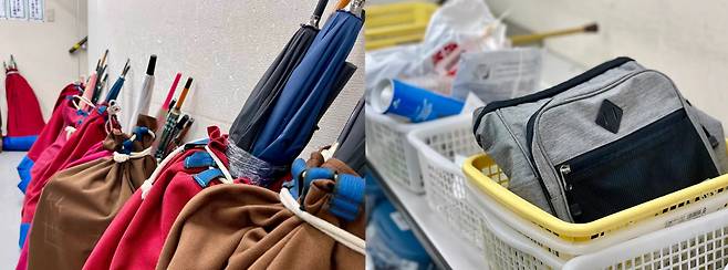 일본 여객철도 기업 게이오전철 분실물 센터에 쌓여 있는 물건들/일본 인공지능 스타트업 ‘파인드(find)’