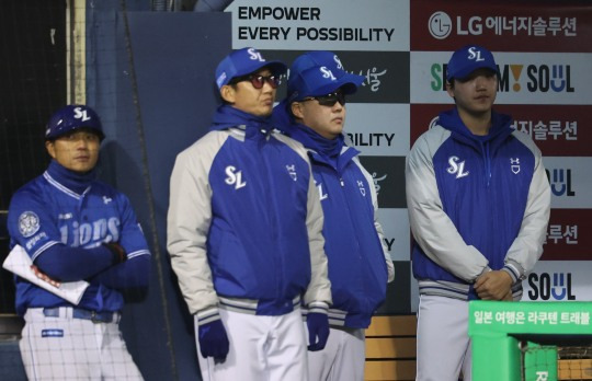 분위기 안 좋은 삼성. 사진[연합뉴스]
