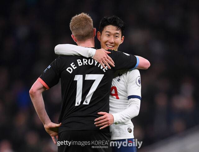 케빈 더 브라위너, 손흥민./게티이미지코리아