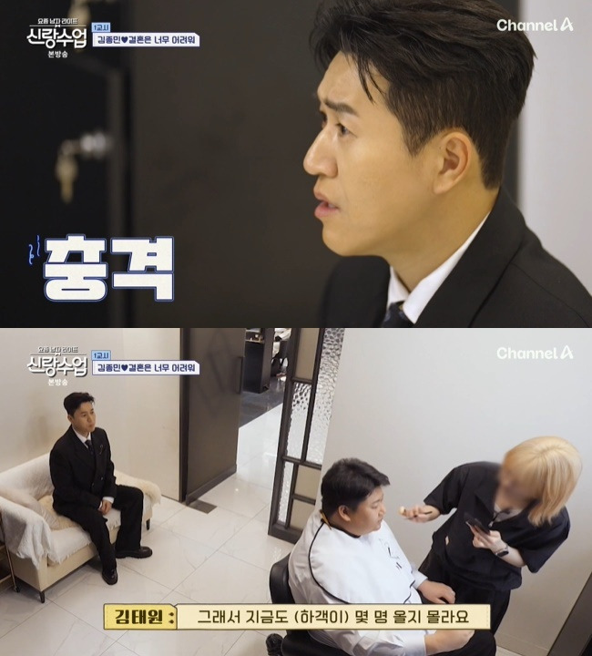 사진=채널A ‘요즘 남자 라이프-신랑수업’ 캡처