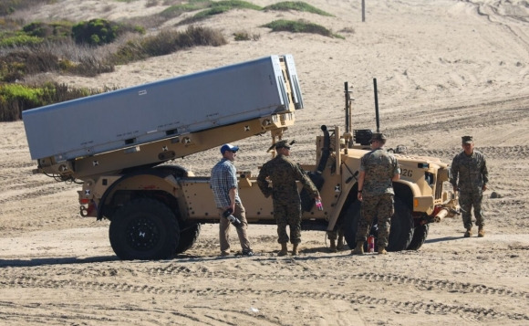 미군의 대함 미사일 체계인 ‘해군·해병대 원정 선박 차단 체계’(NMESIS·네메시스). 출처=미 해병대
