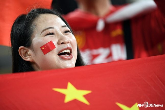 중국 축구 관중. /AFPBBNews=뉴스1