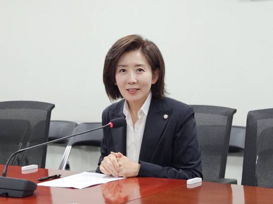 국민의힘 대선 경선 후보인 나경원 의원이 17일 국회의원회관에서 열린 충청권 언론 간담회에서 발언하고 있다. 조은솔 기자