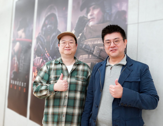 NHN 김동선  다키스트 데이즈 총괄 PD(우), 정중재 사업실장