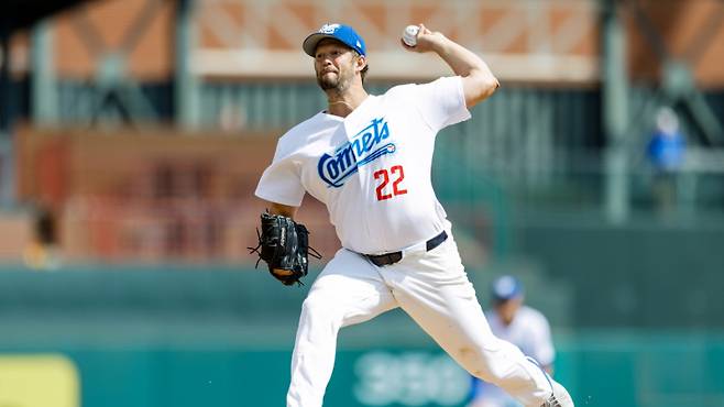 17일(한국시간) 트리플A 경기에서 복귀전을 치른 커쇼. MiLB 홈페이지 캡쳐