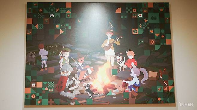 ▲ 마비노기 모바일 액자가 걸려 있습니다