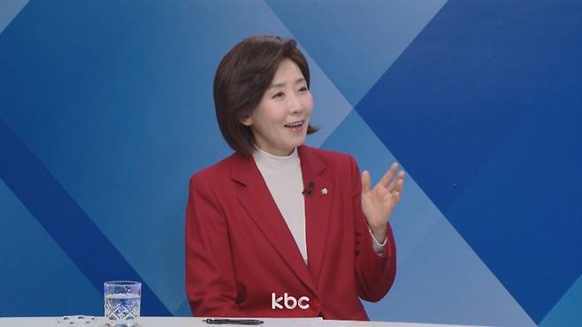 ▲ 16일 KBC '여의도초대석'에 출연한 나경원 국민의힘 의원