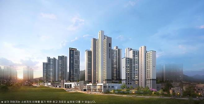 더샵 당리센트리체 투시도. 더피알