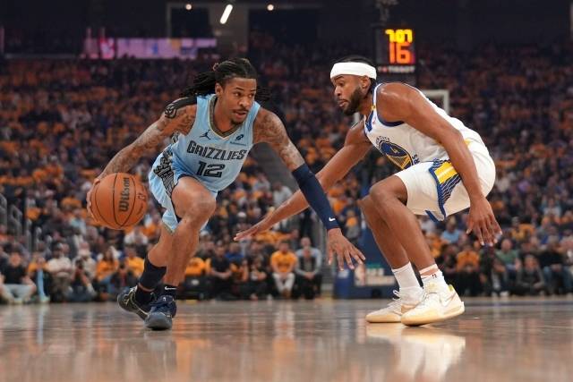 모란트는 다음 경기 출전에 대한 질문에 “나는 뛸 것이다. 그게 전부다. 달라질 건 없다”고 단호히 답했다. 에이스의 책임감을 드러낸 그다. 사진=Cary Edmondson=연합뉴스