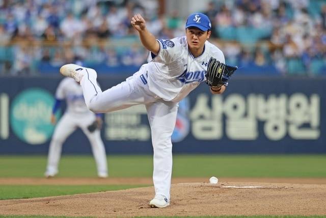 올해부터 삼성에서 활약 중인 최원태. 사진=삼성 제공