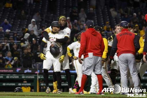 피츠버그와 워싱턴 경기에서 벤치클리어링이 발생했다. 사진(美 피츠버그)=ⓒAFPBBNews = News1