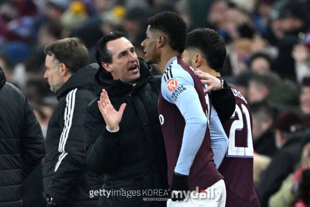 우나이 에메리 감독, 마커스 래시포드./게티이미지코리아