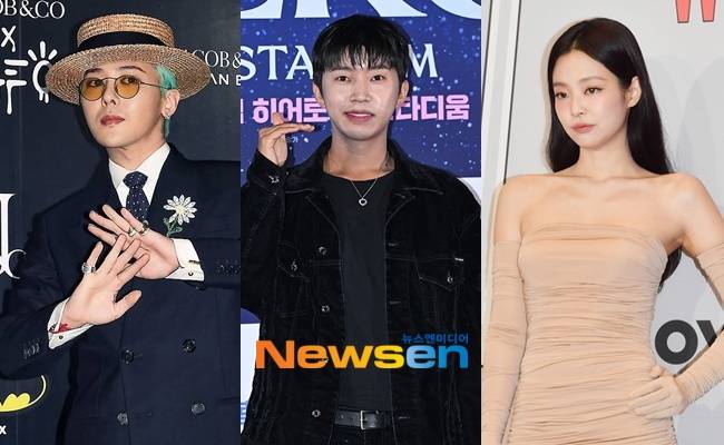왼쪽부터 지드래곤 임영웅 제니/뉴스엔DB