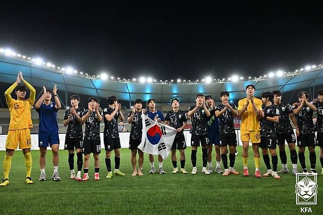 [서울=뉴시스] 한국 17세 이하(U-17) 축구대표팀. (사진=대한축구협회 제공) *재판매 및 DB 금지